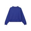 adidas Sweat-shirt à manches longues et col rond de couleur unie Originals pour femme Bleu fluorescent IA6501
