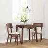 VidaXL Dining Chairs Cushions 2 Pcs Brown Solid Rubber Wood, Dining Chair, Chair, Living Room Chair, Chairs At 4102461