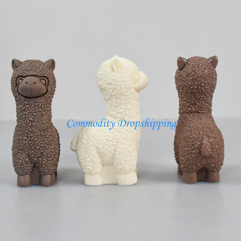 Y5JC Alpacas Silicone Molds DIY Crafts Plasters Mold Handmades Soap Scented Table Ornament Mould Baking Supplies
