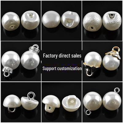 Perlové kulaté knoflíky na dámské svetry, šifonové košile a ozdobné oblečení