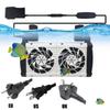 EU/US/UK Fish Tank Cooling Fan Hangable Aquarium Air Cooling Device  Reduce Water Temperature