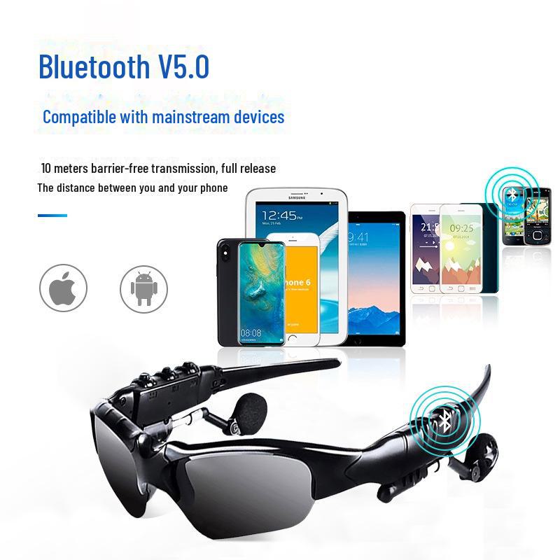 Bluetooth Smart Sunglasses: Wireless Music, Calls & Navigation, Polarized for Day/Night. Perfect for Driving!