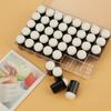 40pcs Storage Box Included Finger Sponge Daubers Finger Fit Design Sponge Applicators Sponge Daubers Set Black