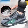 Labor Insurance Shoes Men's Anti-smashing and Anti-piercing Labor Insurance Shoes Large Holes Breathable Light Bottom Safety Shoes