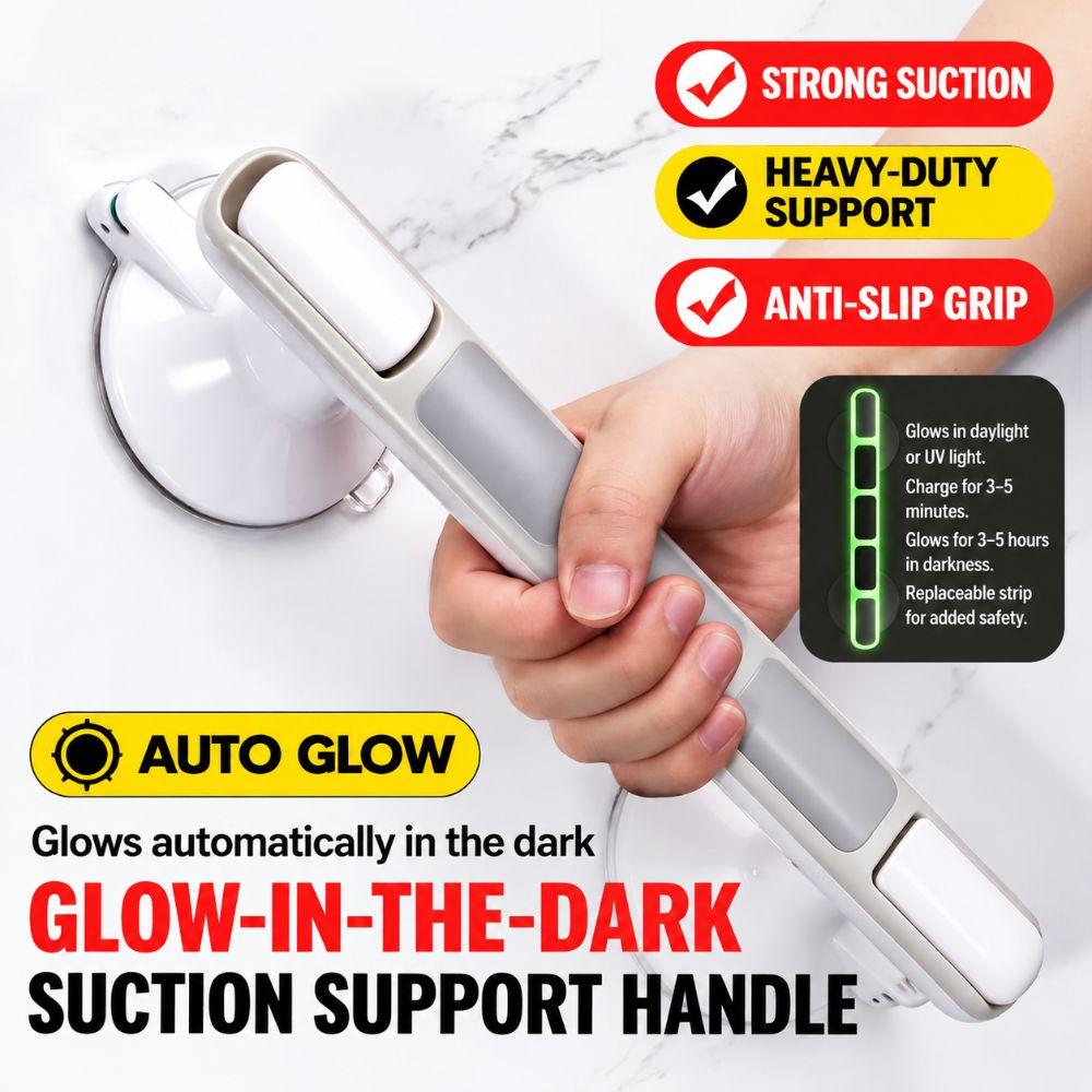 No Drill Installation Shower Grab Rail Luminous Non Slip Grip Anti Fall Support Bar  Shower Room