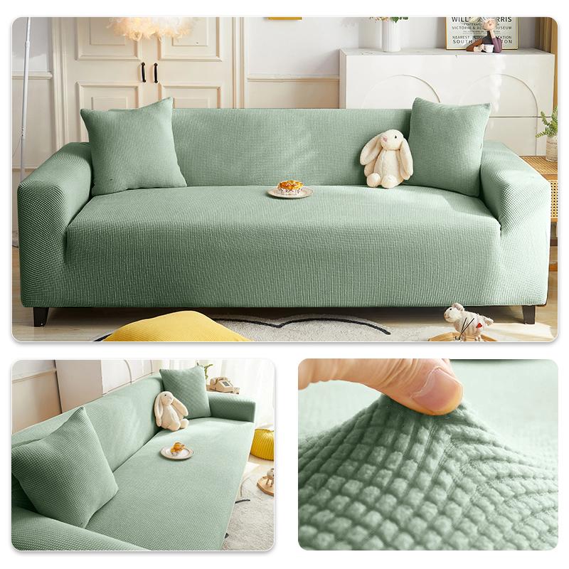 Elastic Adjustable Sofa Cover Non-slip Jacquard Armchair Sofa Pad L Shape Sofa Covers For Living Room 1/2/3/4/5 Seat Home Decor