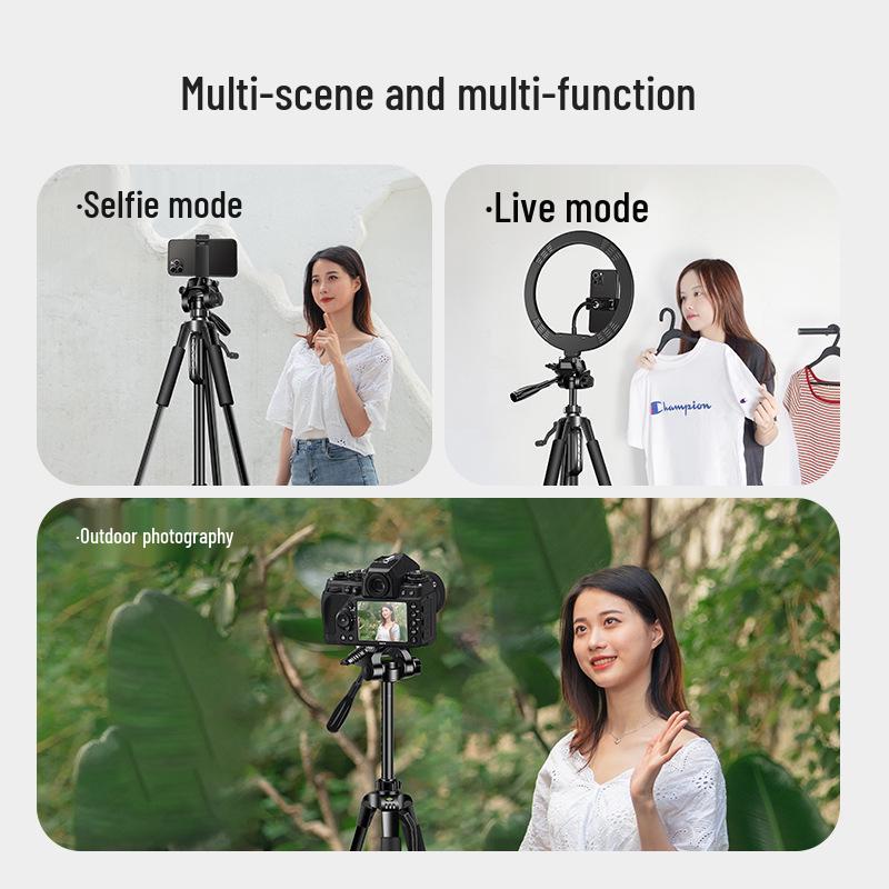Floor-Standing Tripod for Mobile Phones and Cameras – Ideal for Live Broadcasts and Photography