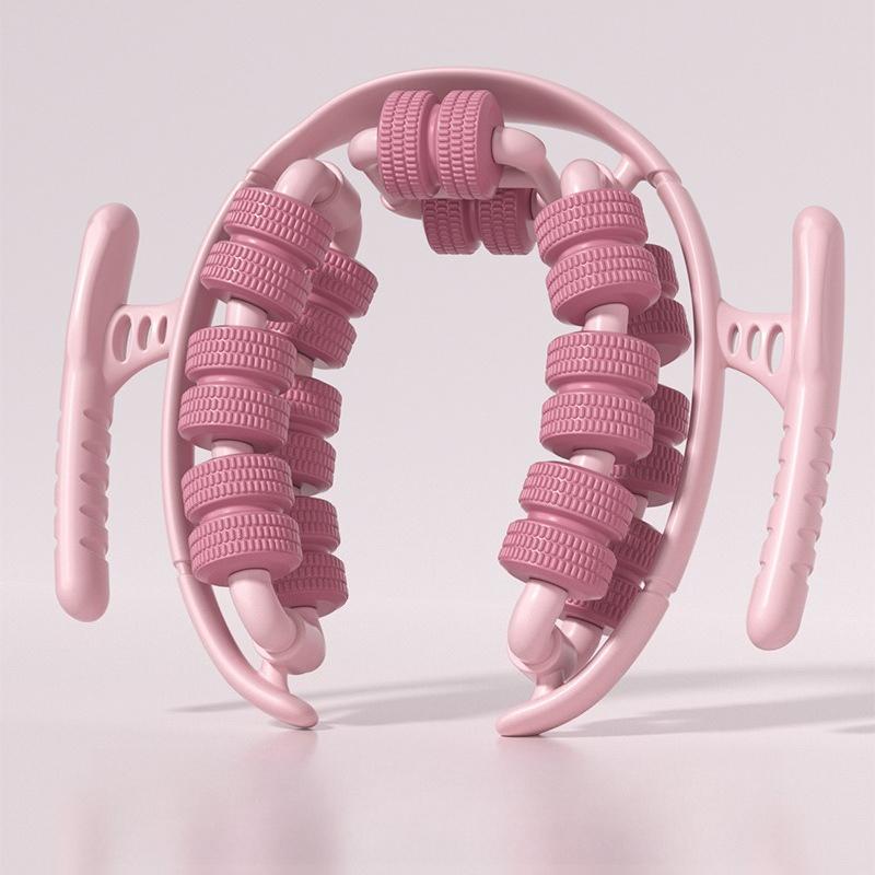 

Инструмент для массажа от целлюлита, массажер для лимфодренажа для бедер, ног и ягодиц, съемные ручки, инструмент для массажа фасций для контурированной и более гладкой кожи розовый