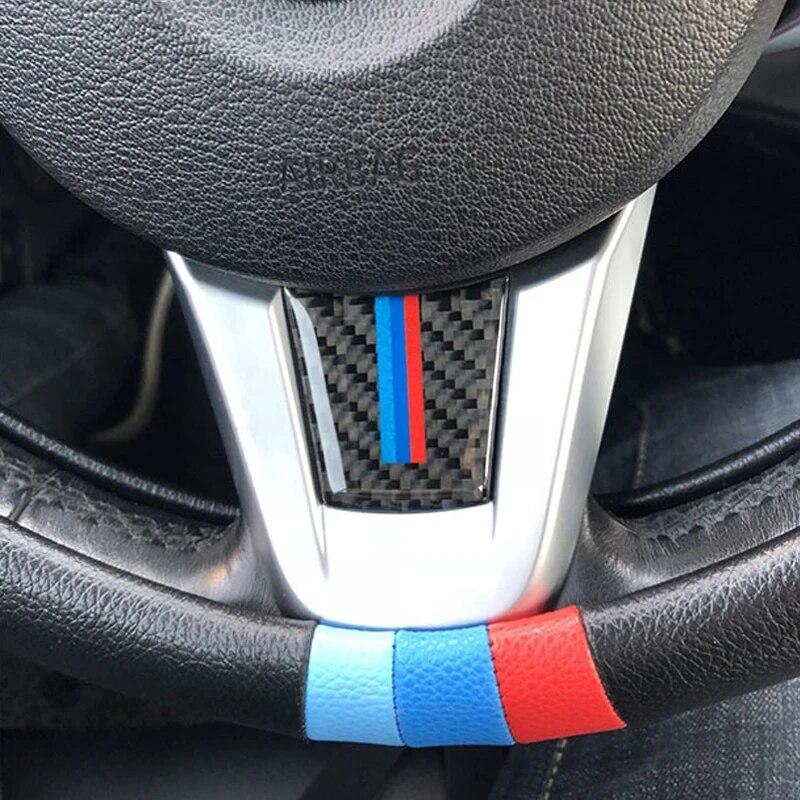 Karbon Fiber Araba direksiyon Çıkartmaları Kapak Trim Etiket Şerit Parçaları Dekorasyon İç Aksesuarları BMW E89 Z4 2009-2016