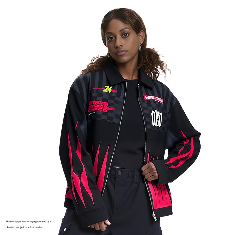 Anta Lifestyle Series SV Series Striped Zipper Fitted Polo Long Sleeve Jacket Unisex jackets 172548603V-1