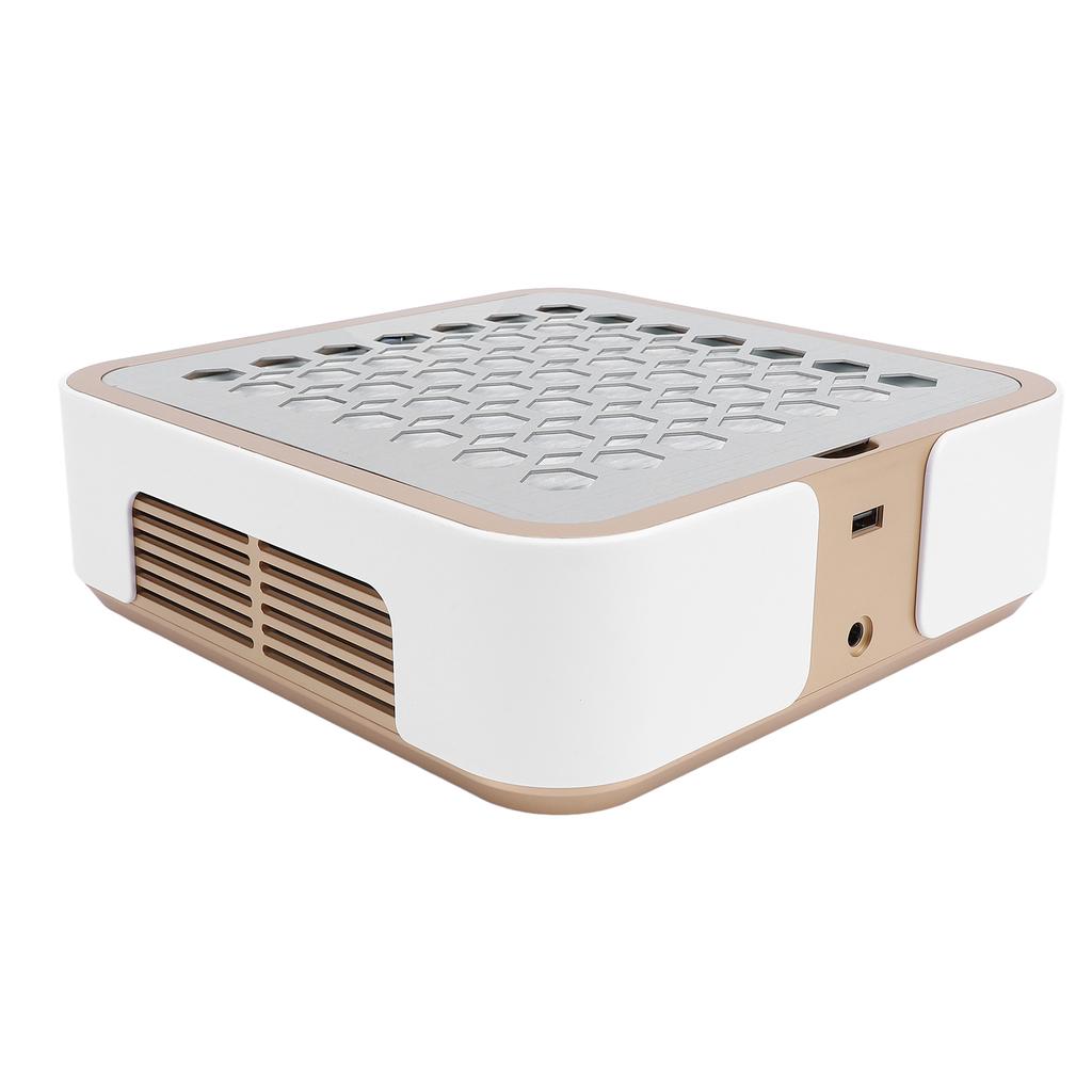 Nail Dust Collector Gold Charging Powerful Suction Brushless No Dust Separate Filter Nail Tech