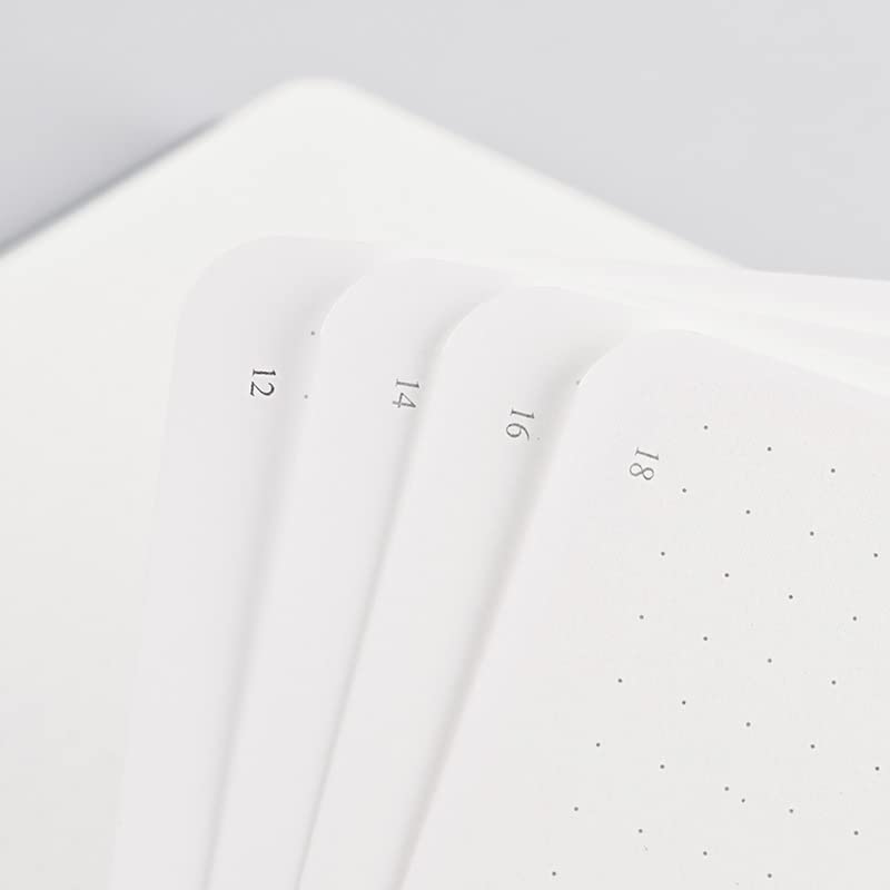 PAPERIDEAS A5 Hardcover Fog Notebook, (Grid, Blue)