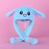 Bunny Ears Plush Hat Cute Bunny Hats Moving Ear Rabbit Hat with Moving Ears Cute Soft Plush EMA