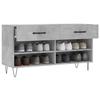 Maison Exclusive - Banc à chaussures gris béton 102x35x55 cm bois d'ingénierie