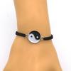 Couple Bracelet Handmade Braided Adjustable Round Beads Alloy Tai Chi Yin Yang Men Women Rope String Fashion Jewelry