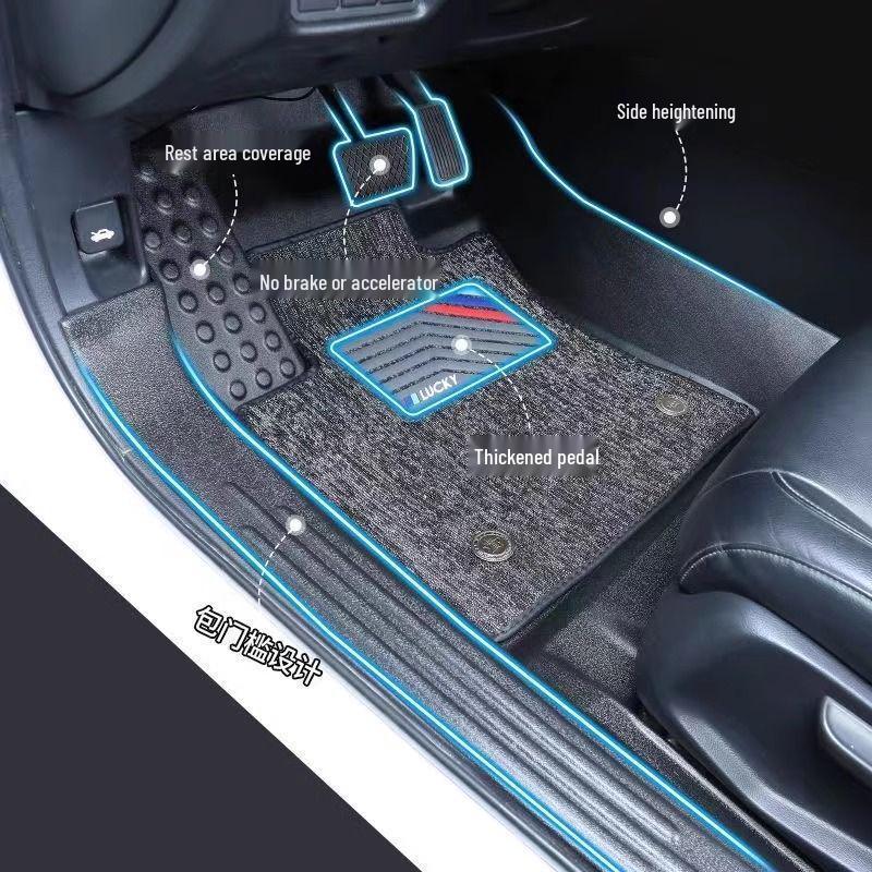 Durable TPE Floor Mat with Door Sill Protector for Changan CX70/CX70T.