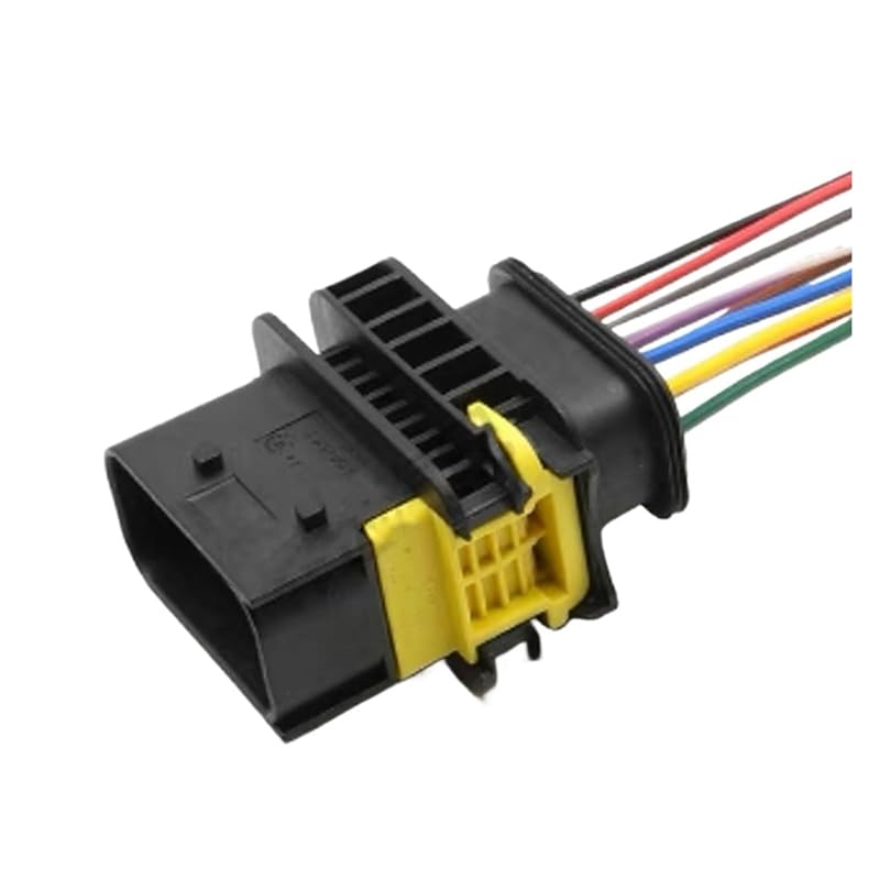 6 7 8 10Pin AMP TE Auto/Energy Sheath Electronic Connector Wiring Harness Plug 1-1418479-1 1564516 1-1703820-1(Yellow)