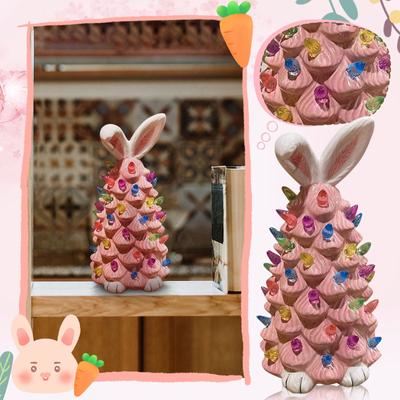 Bunny Tree Easter Decorations Are Suitable For Indoor Spring Tabletop Decorations
