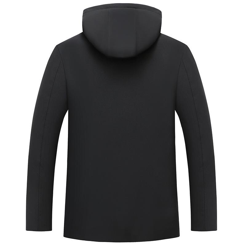 Chaqueta de Plumón Acolchada Gruesa para Hombre de Invierno, Casual de Negocios, Cálida, a Prueba de Frío, Abrigo de Papá