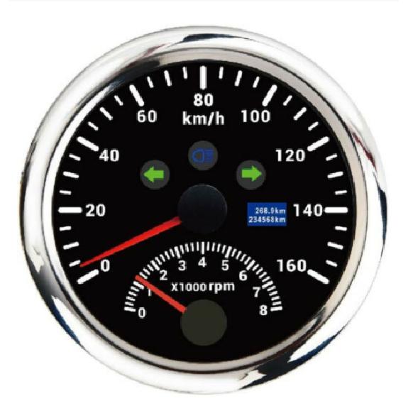 New 85mm Digital Car Truck Boat GPS Speedometer Gauge 0-200KM/H 0-120kmh Speed Meter Tachometer 8000RPM for Car Boat ATV