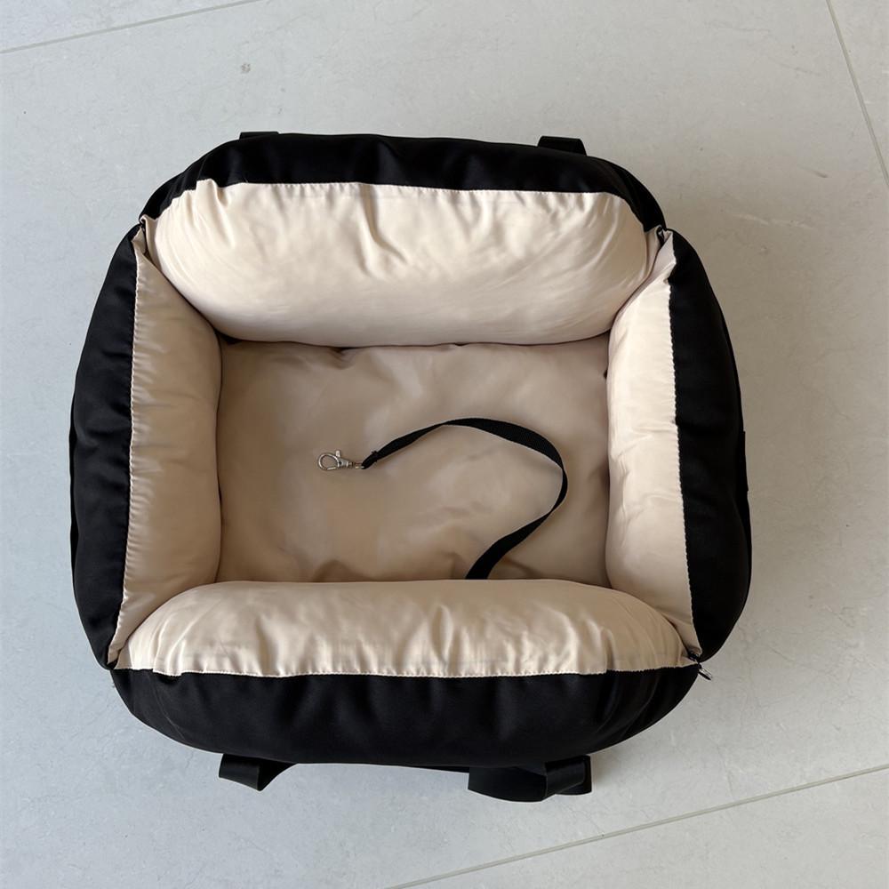 Portable Car Safety Pet Seat: Removable, Washable and Cozy Travel Nest for Dogs and Cats