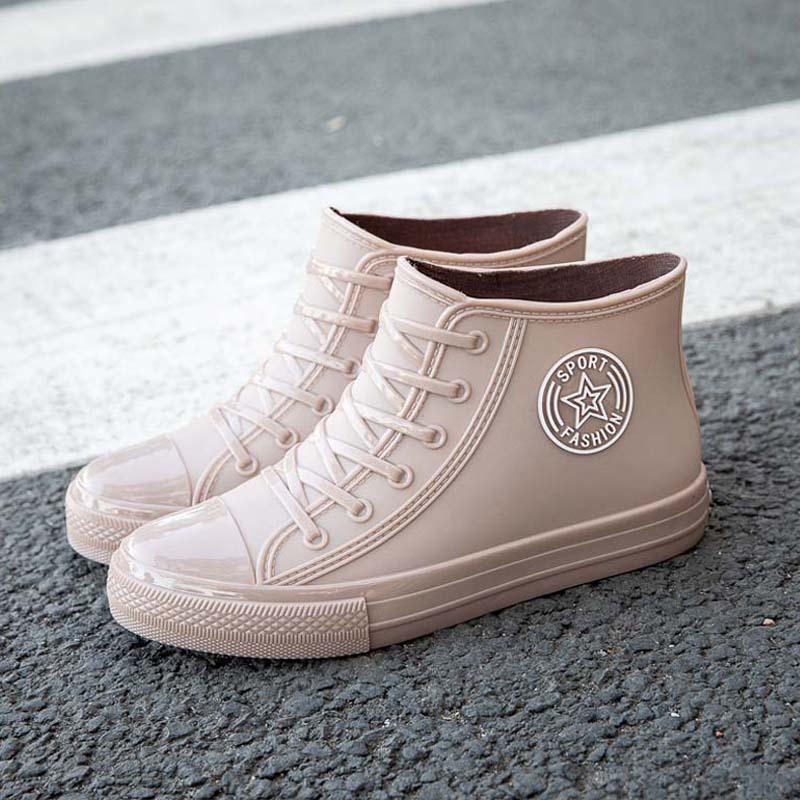 Новые женские водонепроницаемые короткие резиновые сапоги 41 — фото 14