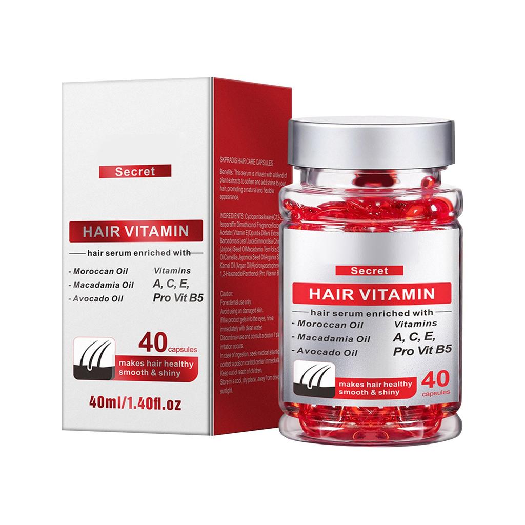 Nourishing Oil Conditioner Capsules Hair Care Nourishment Moisturizing Nourishing Oil Hair Oil Conditioner Hair Capsules Portable Hair Oil 40ML