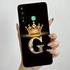 For Huawei Y7p P40 Lite E ART-L28 ART-L29 Fashion Initial Letter Couple Phone Case Y7P 2020 Soft Silicone TPU Protective Casing