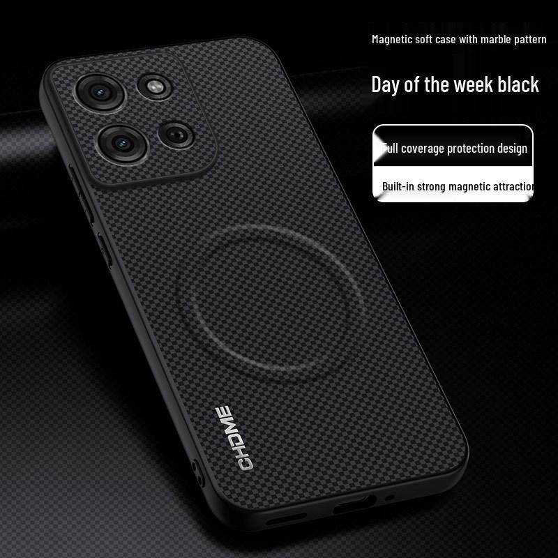 

Motorola G15 Protective Case: Full Coverage, Drop-Proof, Fashionable with High-End Magnetic Buckle and Textured Finish Motorola G15