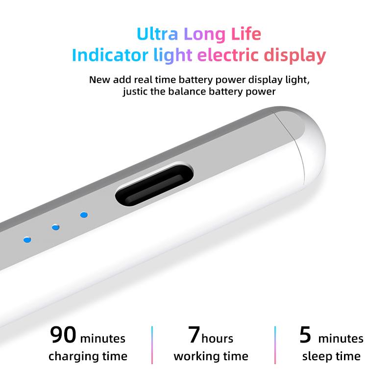Custom Logo Capacitive Screen Touch Active Tablet Stylus Pencil for Apple Computer Pen With Palm Rejection