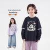 Magical Childhood Girls' Cartoon Print Long Sleeve T-Shirt