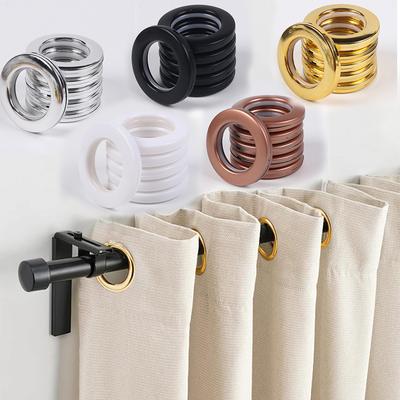 20 Piezas Ojales para Cortinas Anillos de Hebilla Redondos para Cortina Anillas de Ojal para Cortina Anillas Romanas Deslizantes de Bajo Ruido
