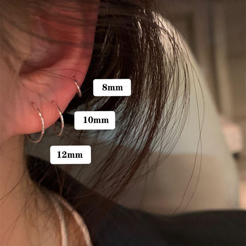 before Sleep ~ Simple Bracelet Earrings Ins Style Pierced-Ear-Caring Ear Studs Female Elegant Socialite Ear Clip Anti-Allergic Earrings Female