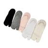 1 Pair Short Split Toe Tabi Socks Summer Thin Cotton Two Toe Socks Women Non-Slip Boat Socks Soft Breathable Invisible Hosiery