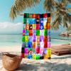 Personalized customized proof beach towel with nanimate Insanity pattern - soft, absorbent,quick-drying,perfect swimming,camping&bathing