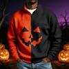 Men's Halloween Print Long Sleeve Sweatshirt