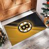 Boston Bruins Kristall Samt Teppich Weich Anti?Rutschfeste Fußmatte Bequemer Wohnzimmer Schlafzimmer Dekor Teppich