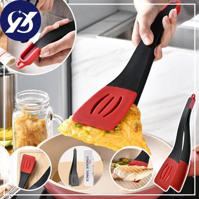 Pinze da Cucina in Silicone 13 Pollici Premium Acciaio Inossidabile Pinza per Barbecue Multiuso Pinza BBQ Spatola per Clip per Pane/Pinza per Bistecca Fritta/Girare il Pesce