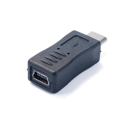 Tragbarer Anschluss Mini USB Buchse auf Typ-C Stecker Adapter Mini USB auf USB Konverter Adapter Unterstützt Laden Datensynchronisation