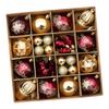 42Pcs Christmas Baubles Christmas Balls Ornaments Hanging Baubles Balls Ornaments for Wedding Christmas Tree Decoration