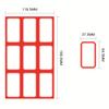 37.5×64.5MM Self-Adhesive Label Stickers 9 Grids Per Sheet Wireless Blank Sticky Tags Waterproof Adhesive Price Labels for Goods Classification