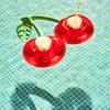1pc - Inflatable Cherry Drink Holder - Fun Poolside Accessory -Perfect Pool Toy & Seasonal Swimming Pool Decoration