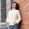 Light and thin cotton-padded clothes women's short casual cotton-padded jackets autumn and winter new V-neck warm jackets small versatile