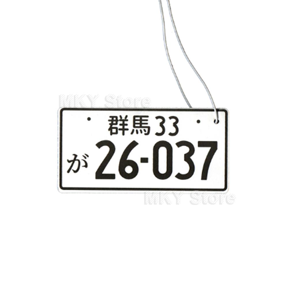 Yüksek Kaliteli Araba Hava Spreyi Asılı Oto Dikiz Aynası Parfüm JDM Yarış Stili Araba Plakası Katı