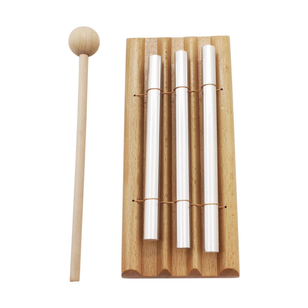 Meditation Trios Chime, Chime 3 Tones Trios Chime Bells Hand Percussion Chimes for Prayer Meditation Teacher Classroom