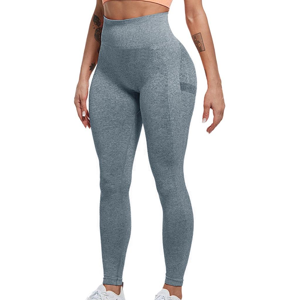 Colanti Fitness High Waist Push Up Yoga Leggings, Elastic Color M, Aerobic Jogging Sports Pants