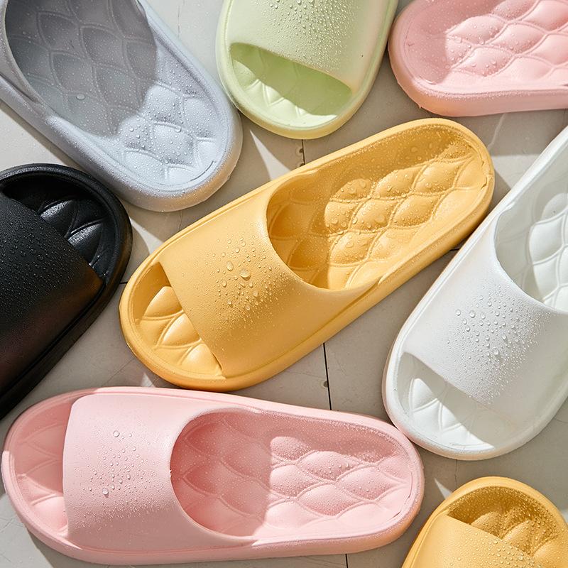 Slippers women's home household summer non-slip bathroom thick bottom couple bath cool slippers men