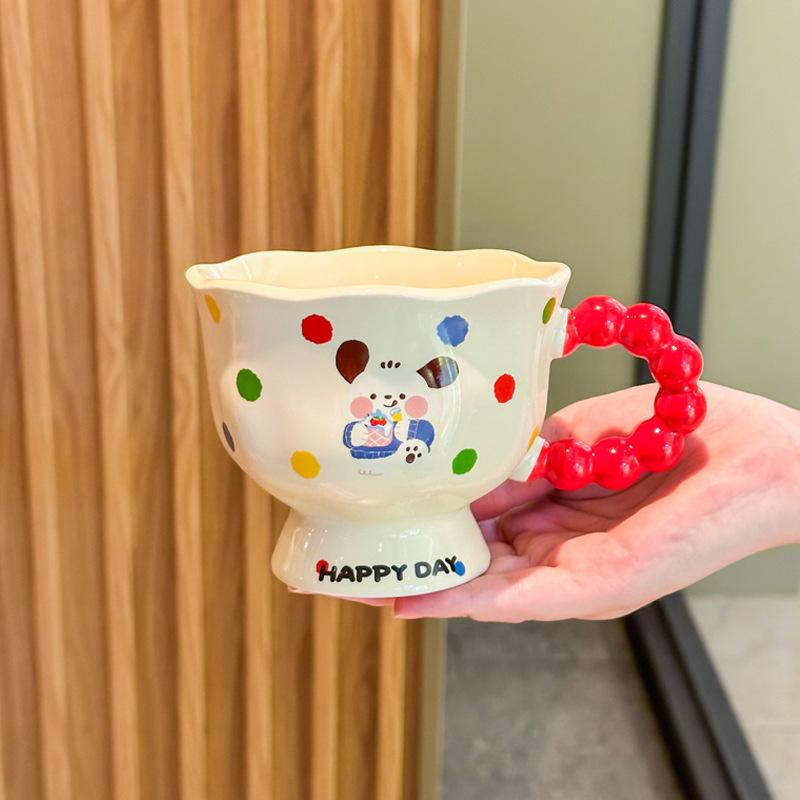 

Birthday gift girl Pacha dog cup for girlfriend ceramic mug practical children s souvenir creative gift 401-500ml