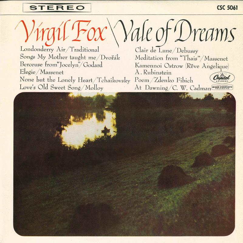 

LP Record VIRGIL FOX dream organ CSC5061 CAPITOL Japan Classical Used