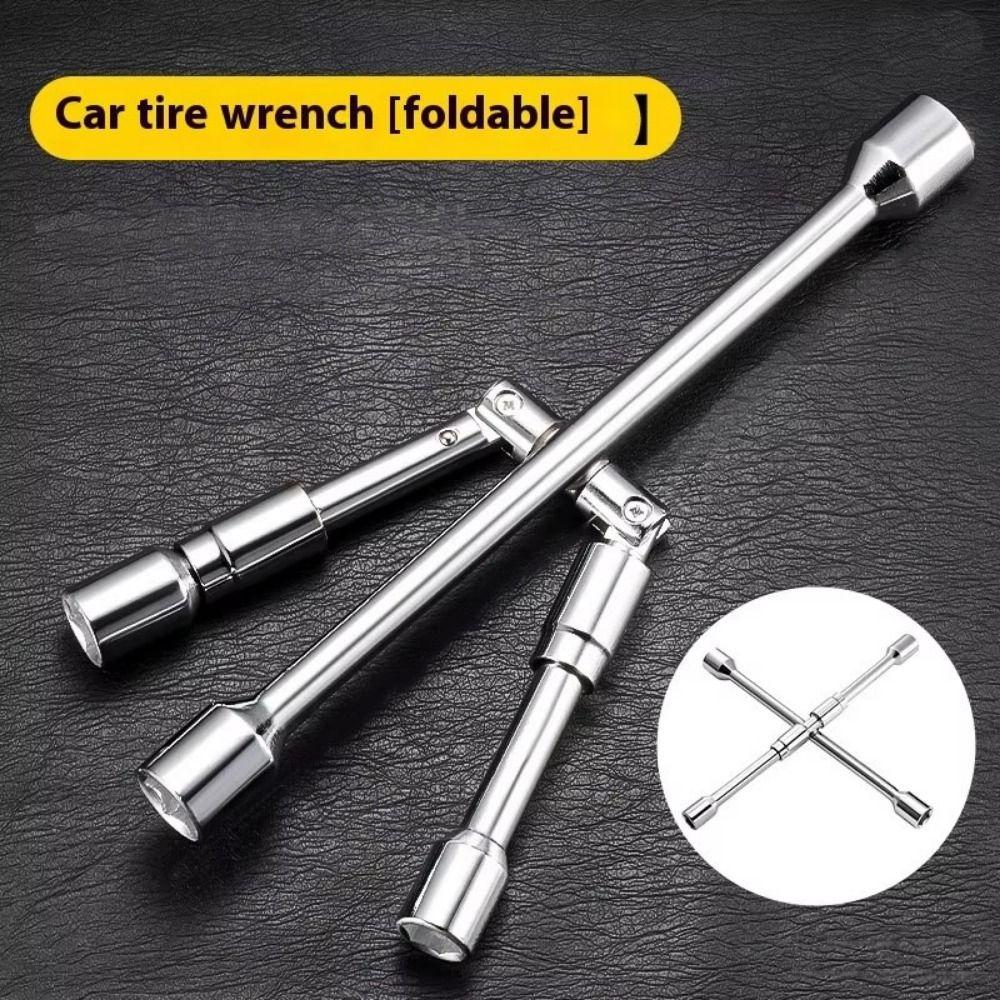 17/19/21/23mm Folding Cross Wrench Labor-Saving Tire Repair Tool Workshop Tools